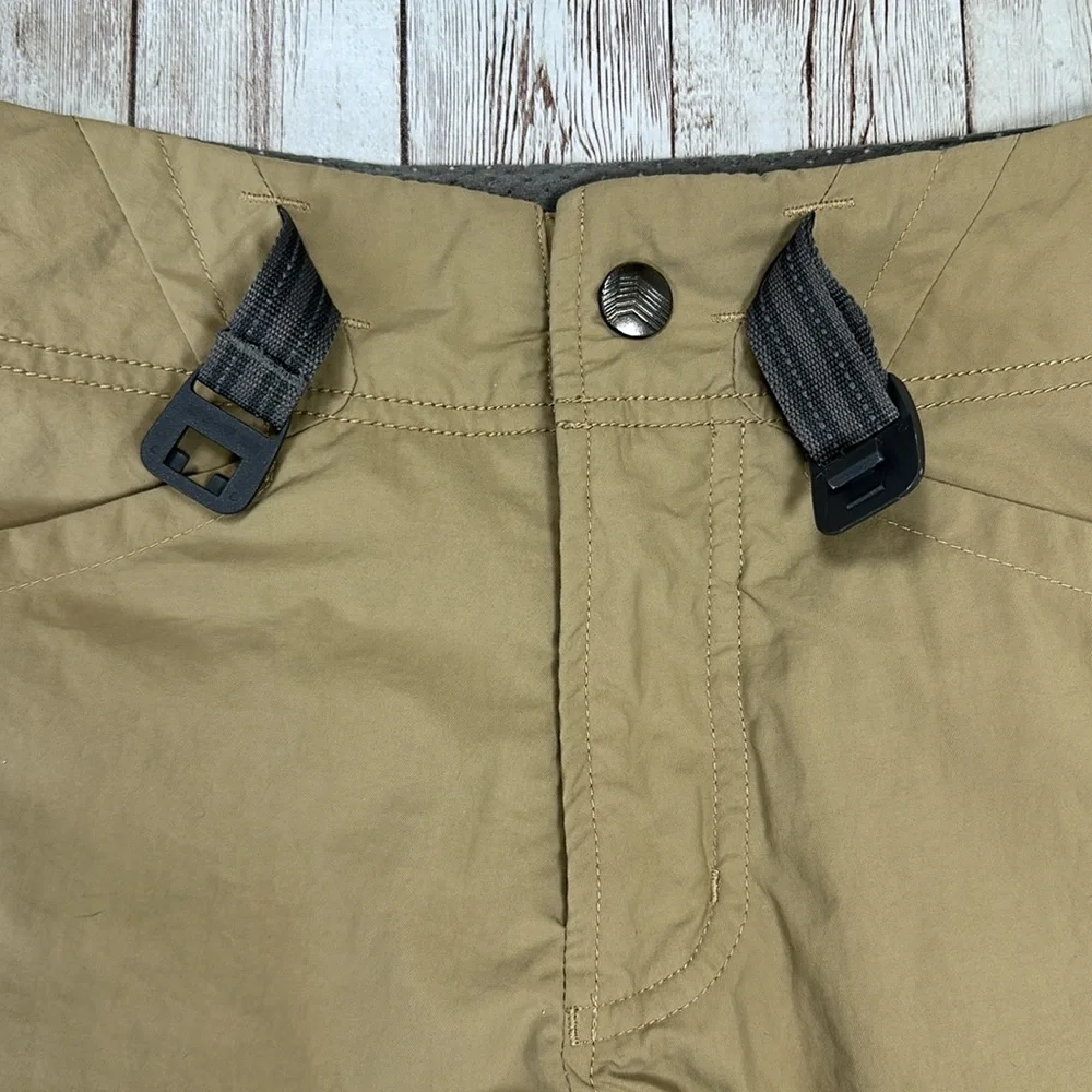 Mountain Hardware Women's Belted Cargo Shorts sz 4 Tan Nylon Hiking Outdoor 8” - Picture 6 of 16